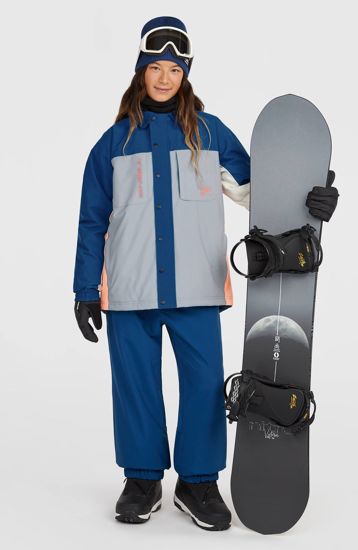FWC'Play Shacket wintersportjas | Regal Blue Colour Block