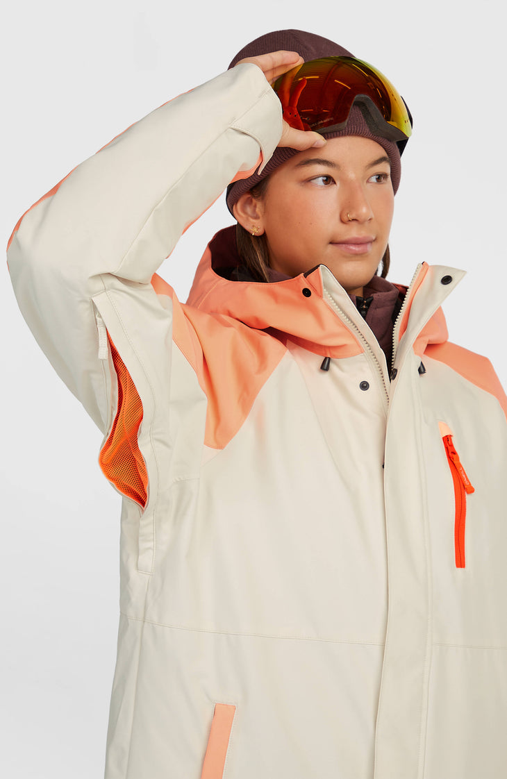 FWC'Cruz Raglan wintersportjas | Funky Peach Colour Block