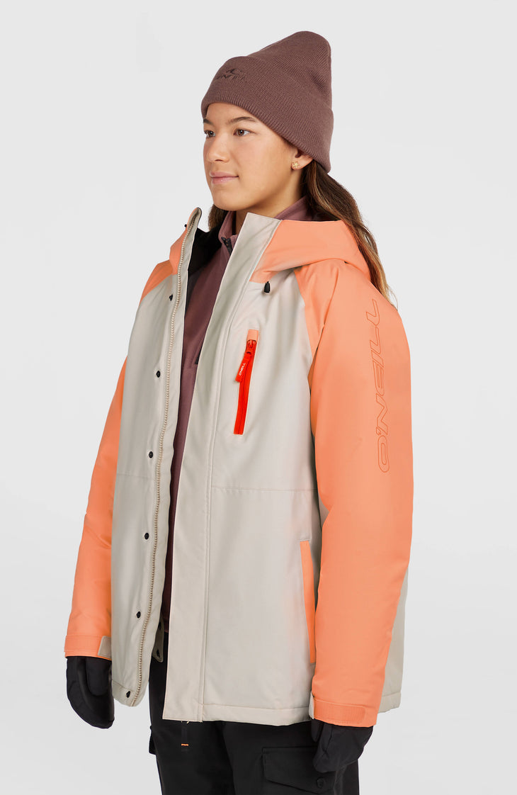 FWC'Cruz Raglan wintersportjas | Funky Peach Colour Block