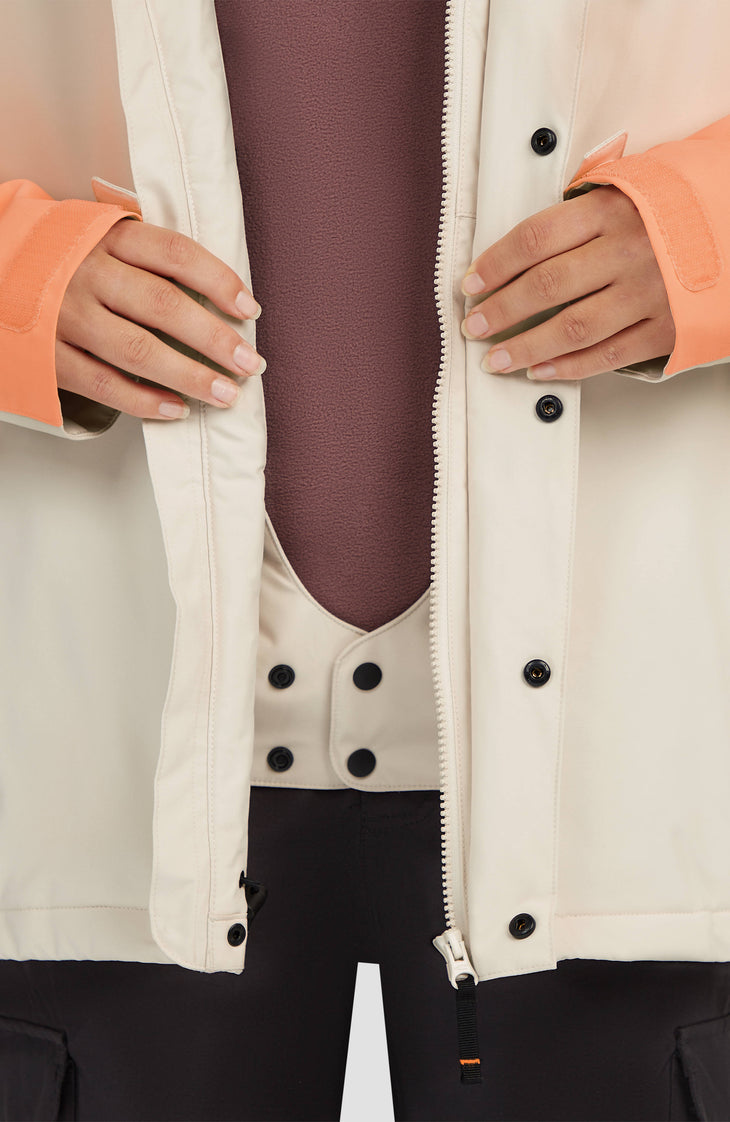 FWC'Cruz Raglan wintersportjas | Funky Peach Colour Block