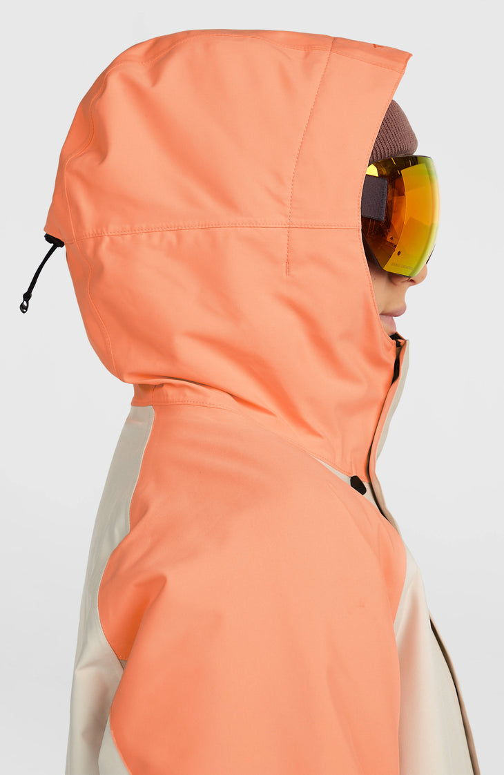 FWC'Cruz Raglan wintersportjas | Funky Peach Colour Block