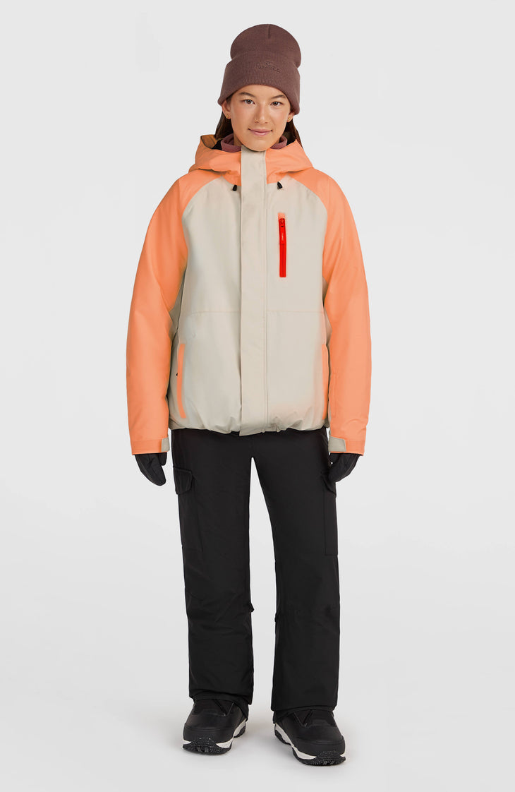 FWC'Cruz Raglan wintersportjas | Funky Peach Colour Block