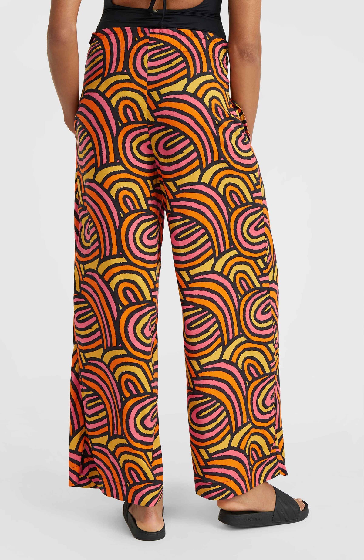 Malia Beach broek | Orange Rainbow Stripe