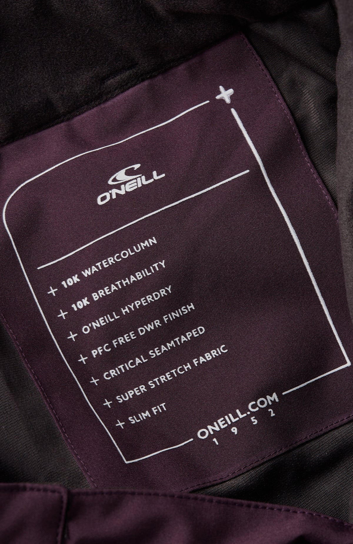 Star Slim Wintersportbroek | Aubergine