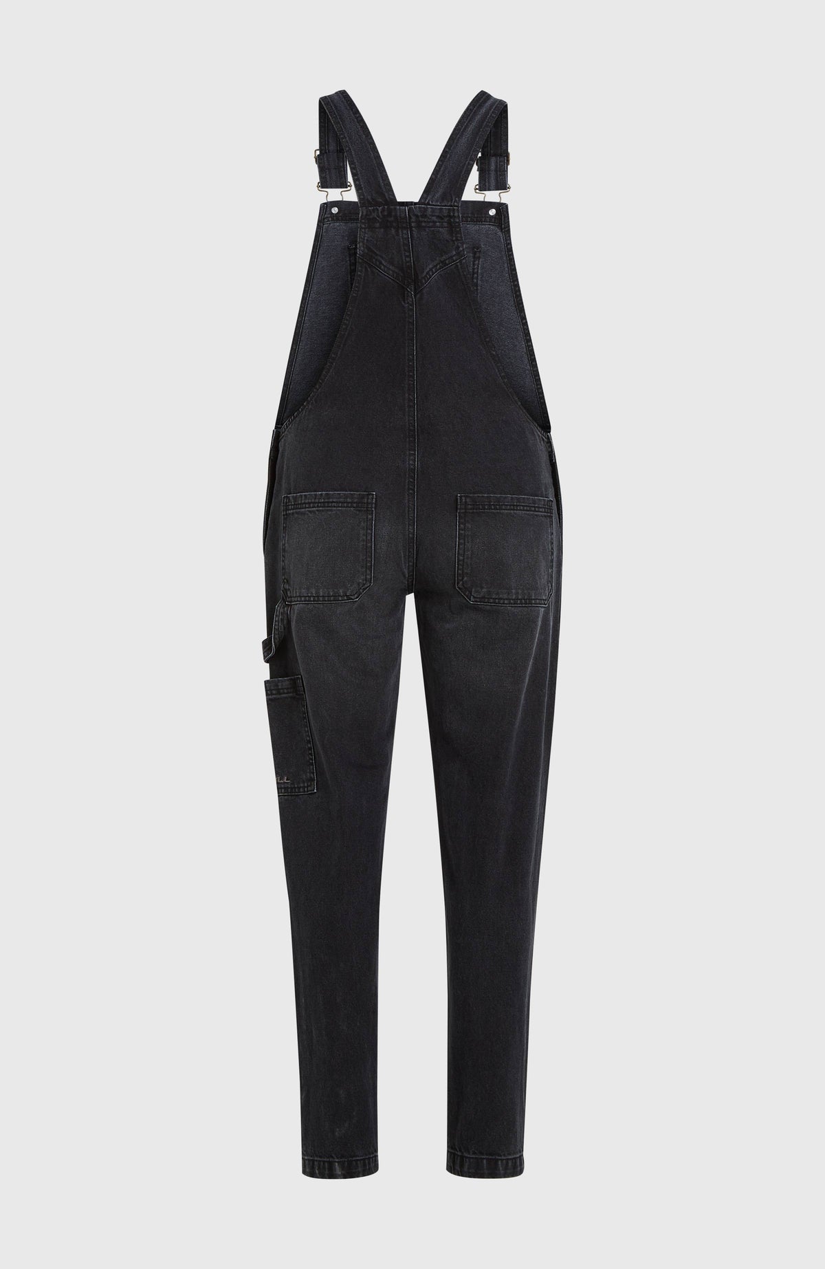 Essentials tuinbroek van keperstof | Black Out