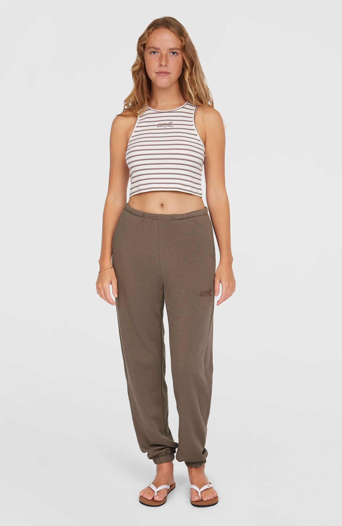 Essentials Script joggingbroek | Pure Cashmere