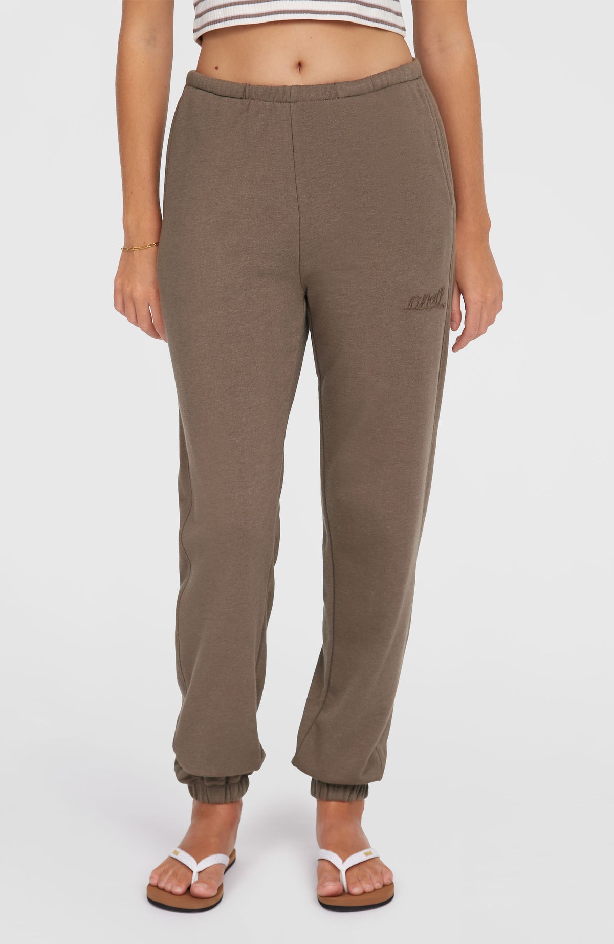 Essentials Script joggingbroek | Pure Cashmere