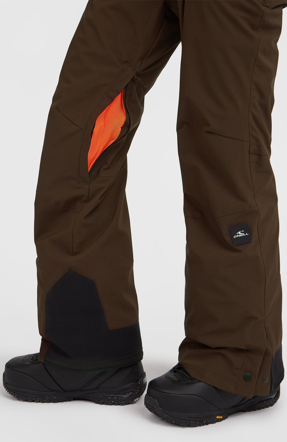 FWC'Peak Bib wintersportbroek | Coffee Bean Colour Block