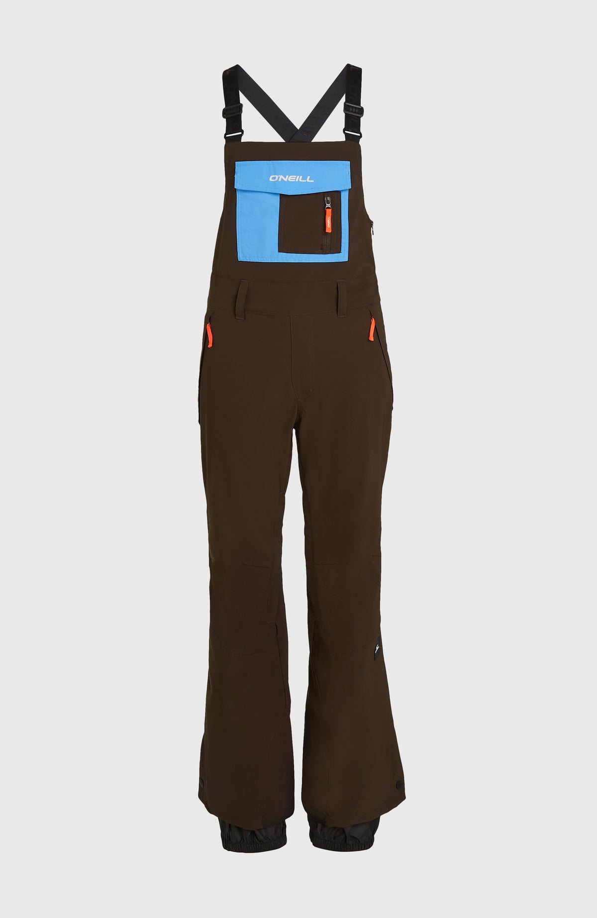FWC'Peak Bib wintersportbroek | Coffee Bean Colour Block