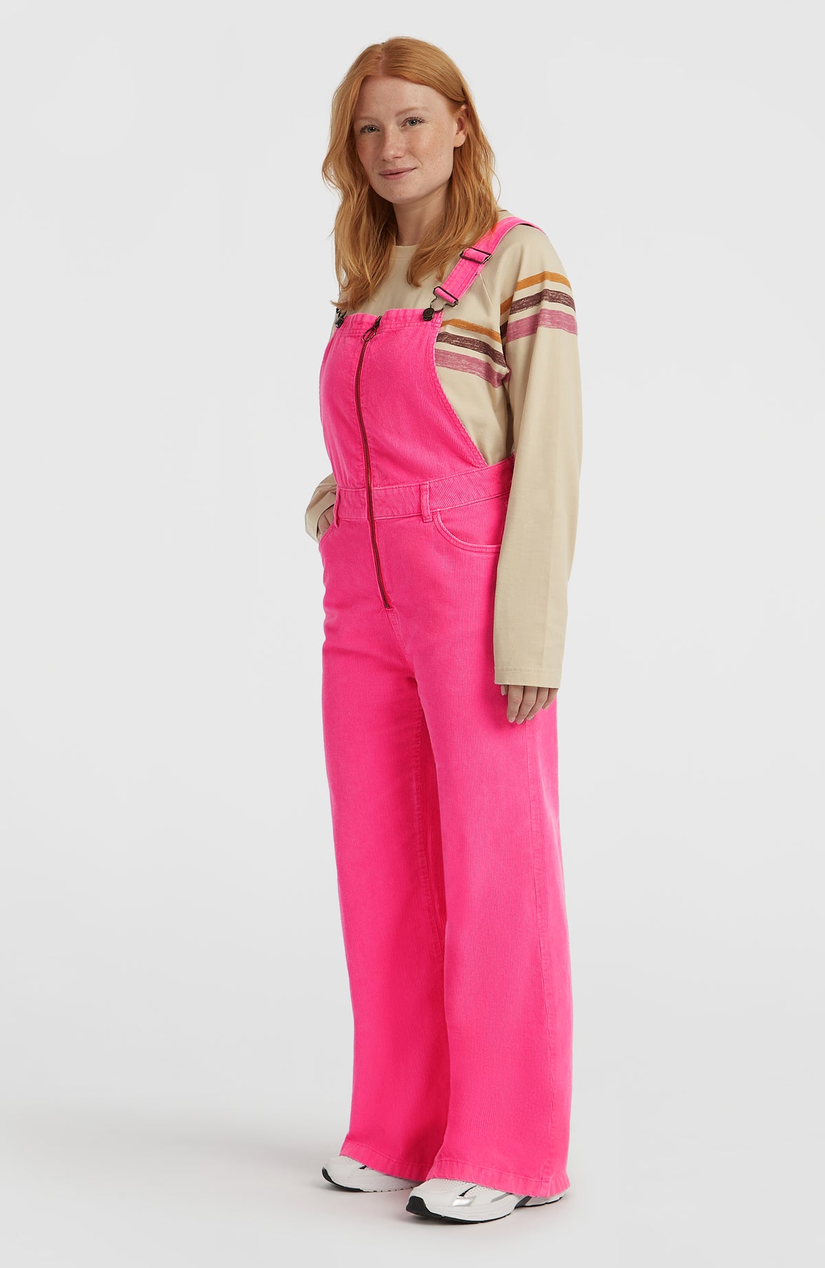 O'Riginals Cord tuinbroek | Carmine Rose