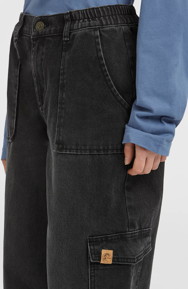 O'Riginals Denim cargobroek | Black Out