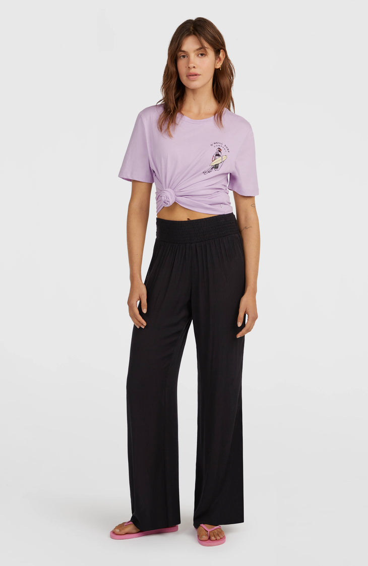 Johnny broek met gesmokte taille | Black Out