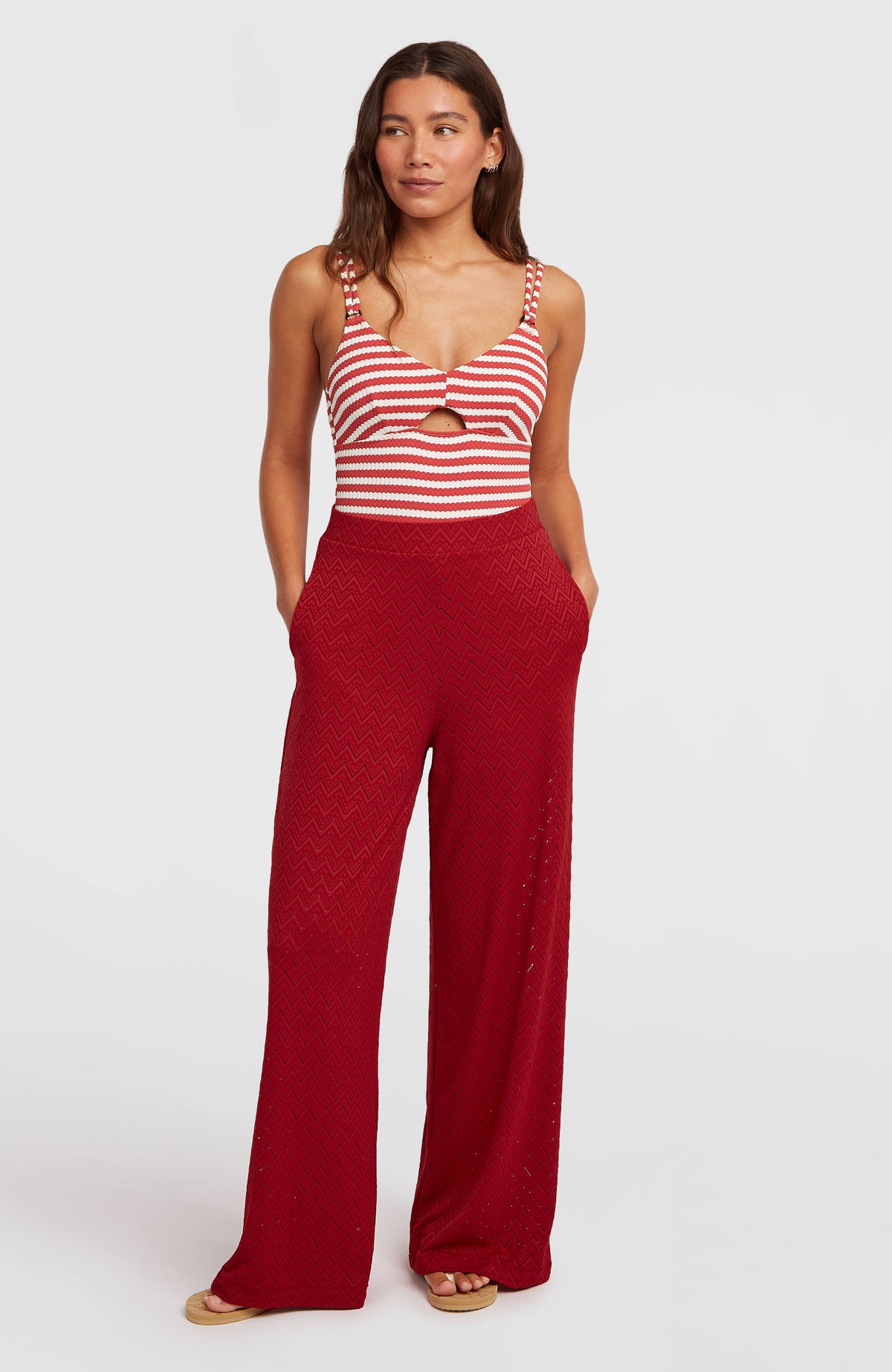 O'Riginals Wide-Leg Broek | Midnight Poppy