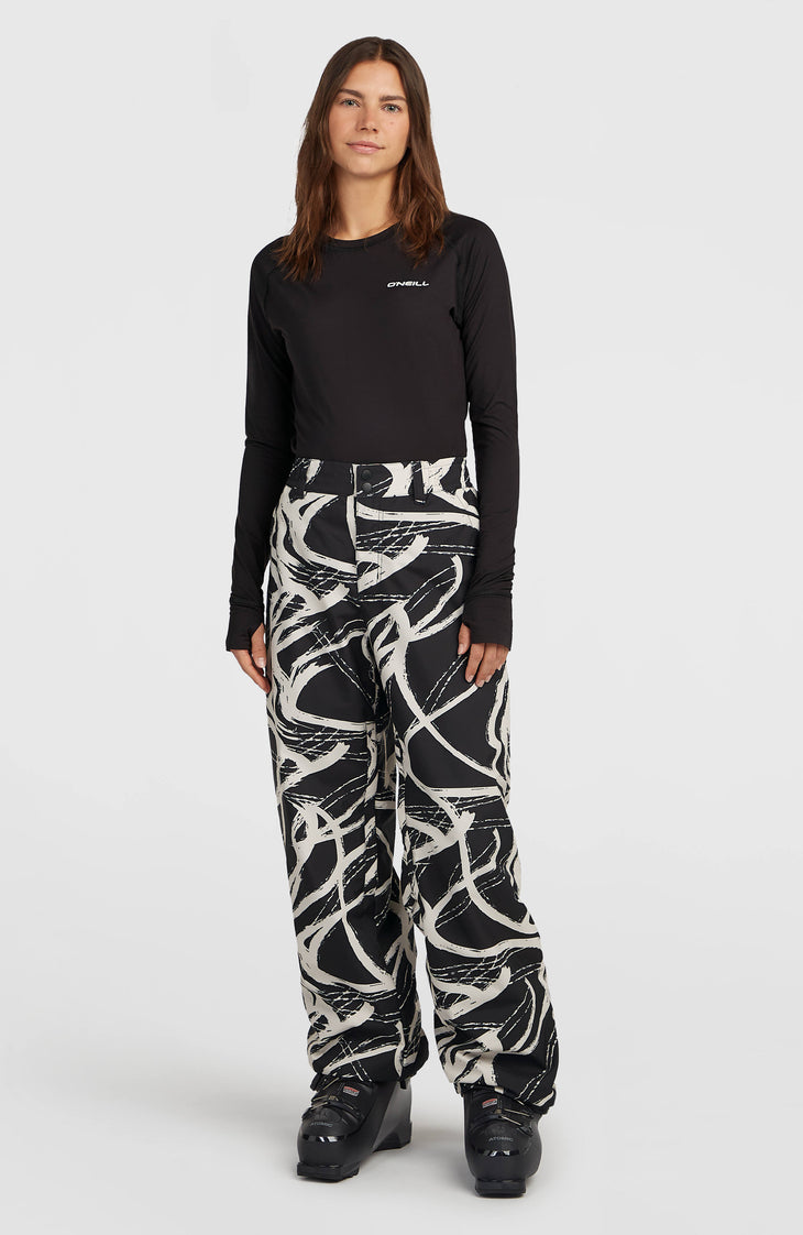 FWC Oversized wintersportbroek | White Snowtracks