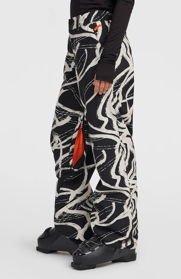FWC Oversized wintersportbroek | White Snowtracks