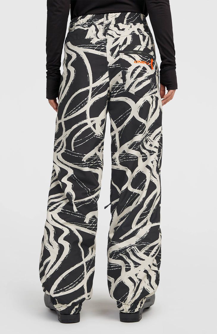FWC Oversized wintersportbroek | White Snowtracks