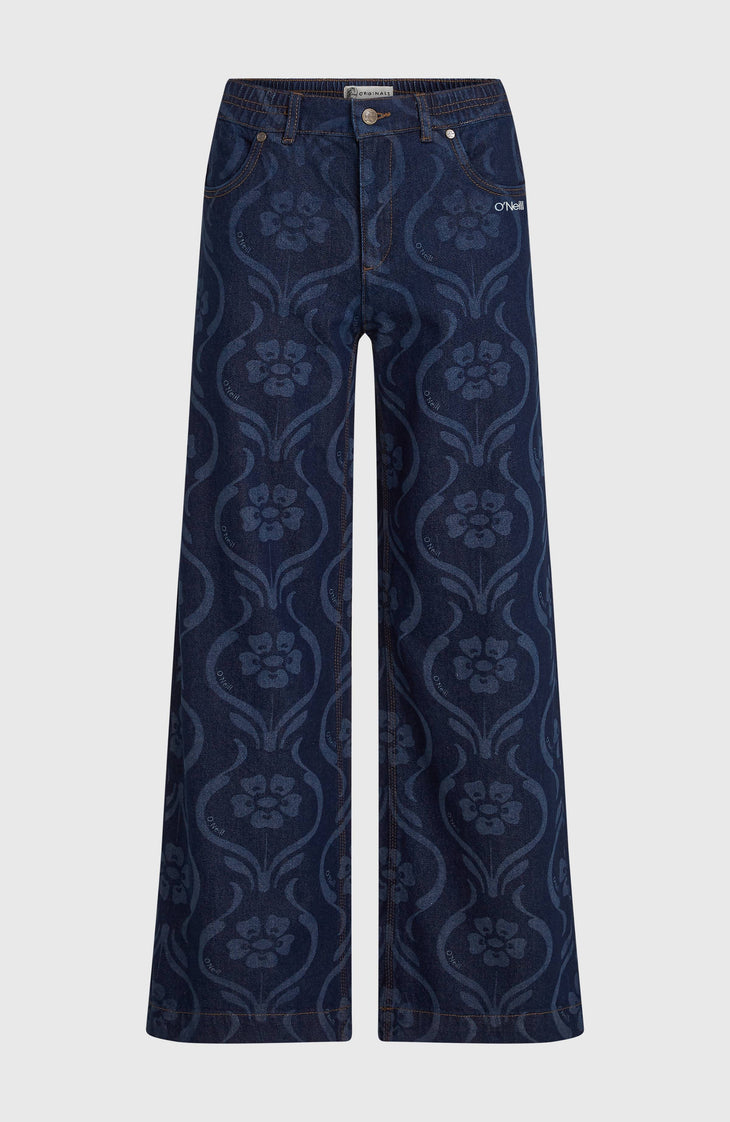 O'Riginals denim broek | Blue Artdeco Floral Jean
