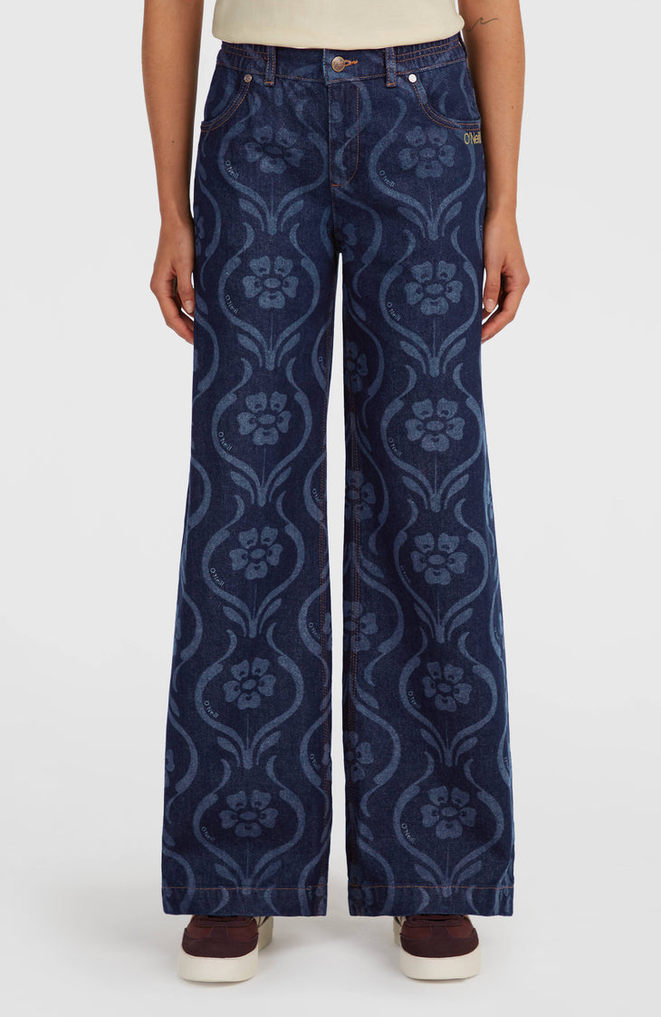 O'Riginals denim broek | Blue Artdeco Floral Jean