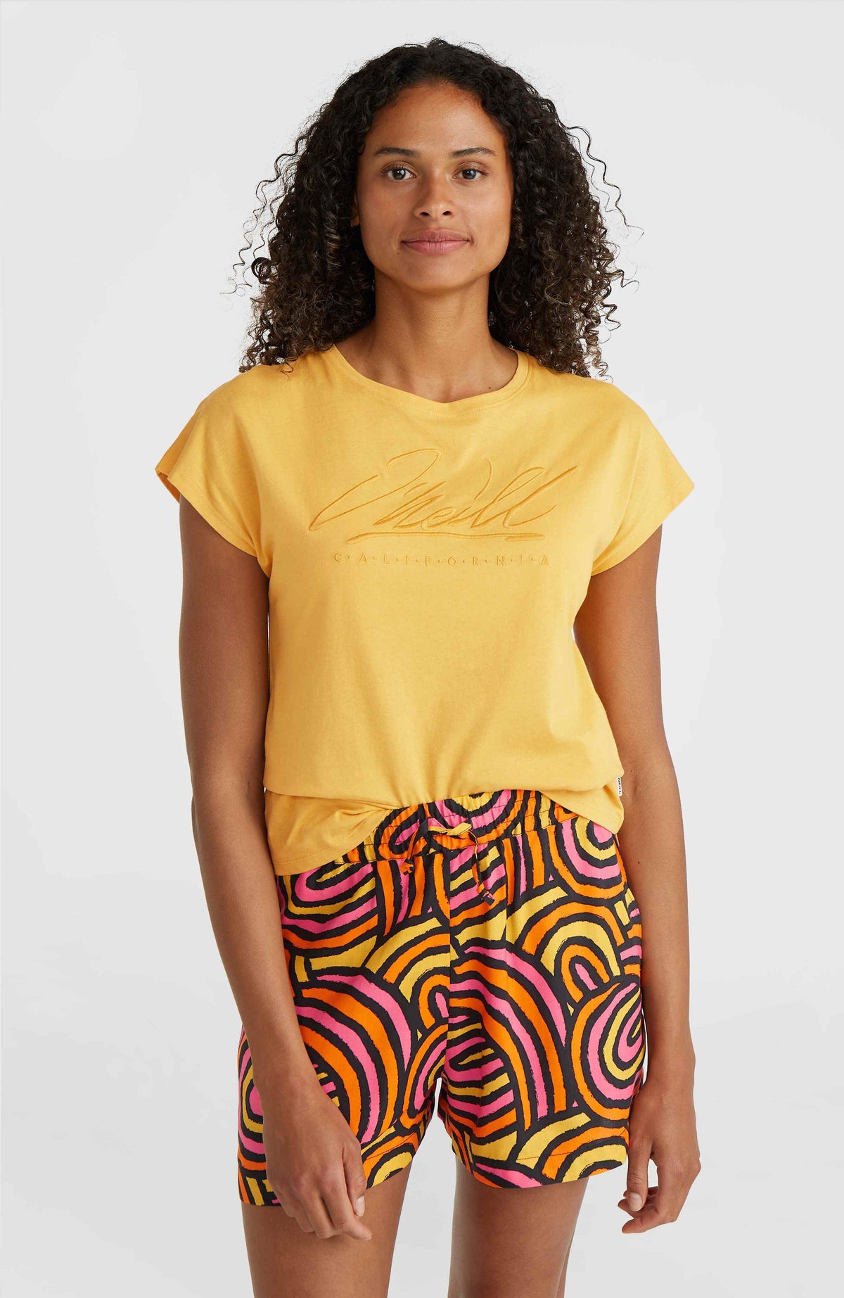 Amiri Beach short | Orange Rainbow Stripe