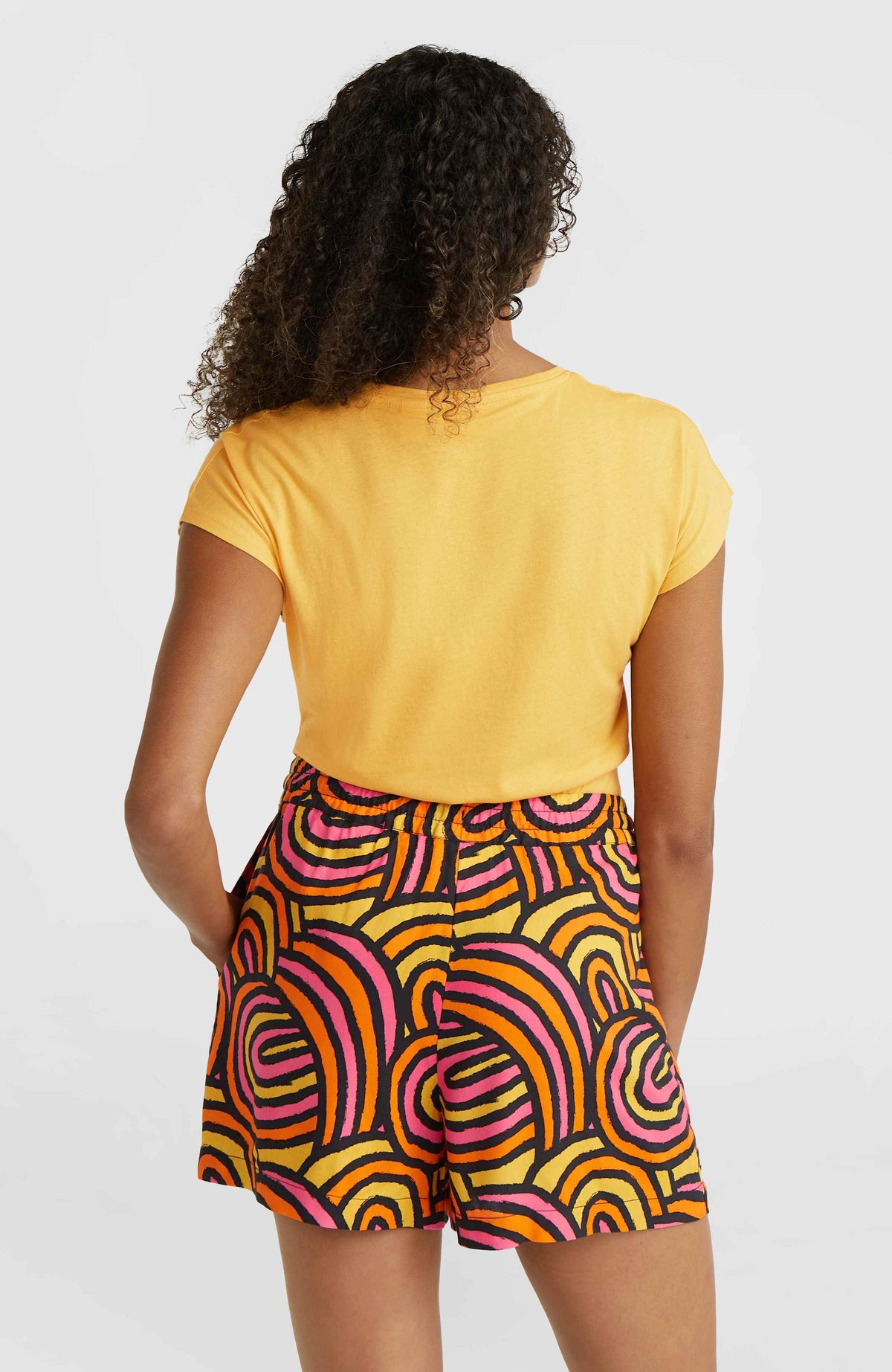 Amiri Beach short | Orange Rainbow Stripe