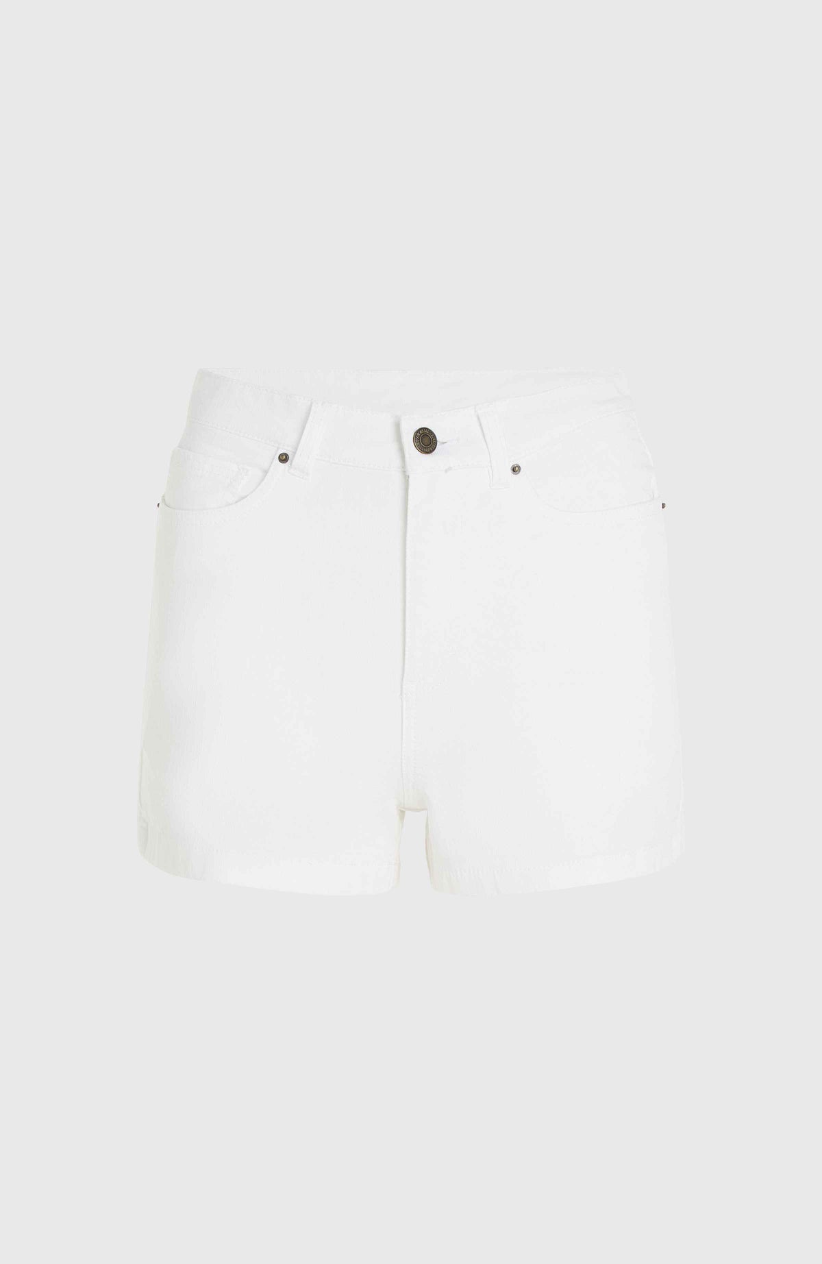 Essentials stretchshort met vijf zakken | Snow White