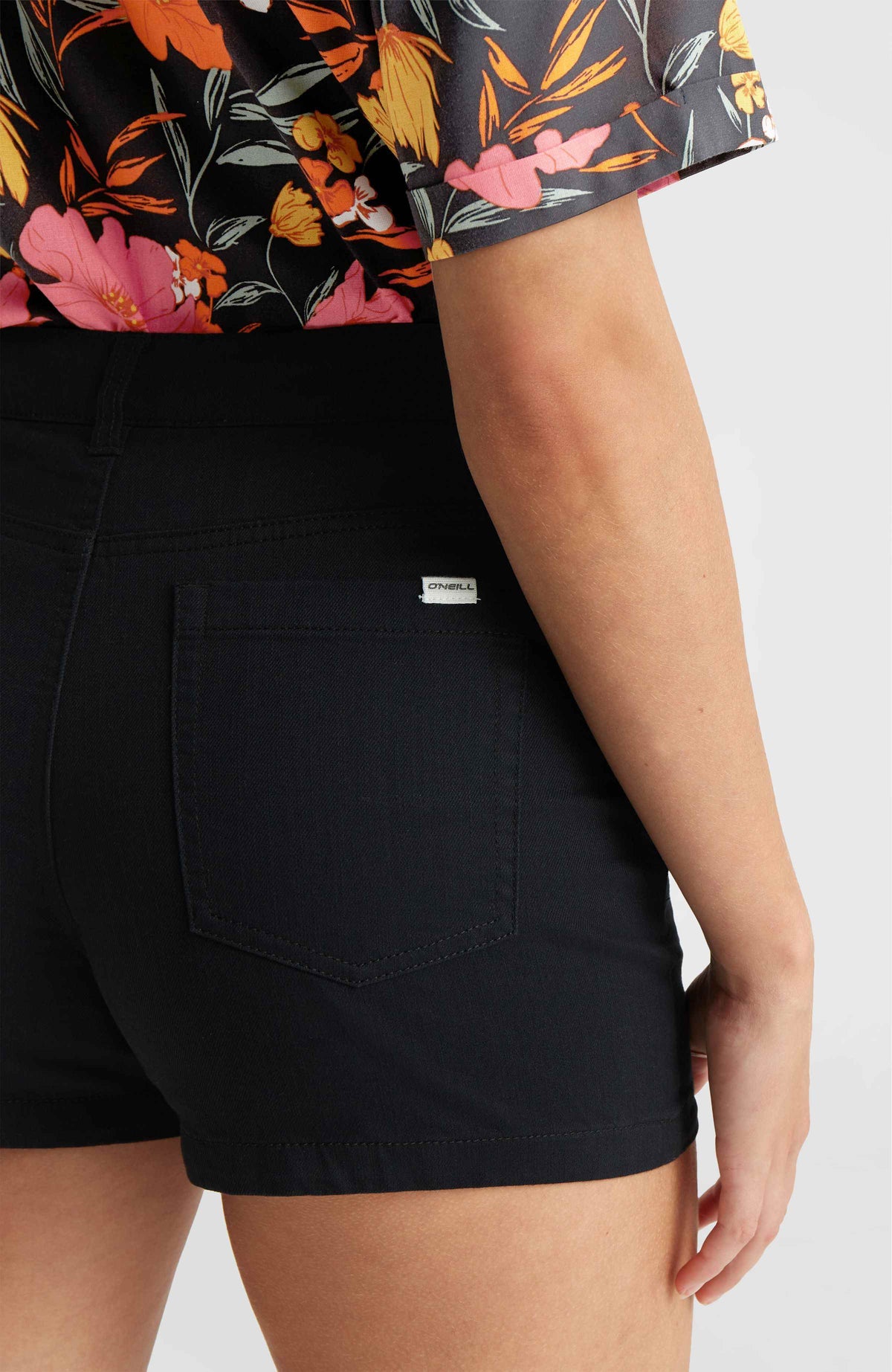 Essentials stretchshort met vijf zakken | Black Out