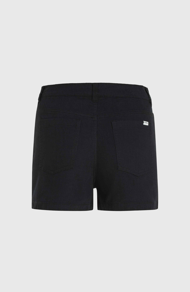 Essentials stretchshort met vijf zakken | Black Out