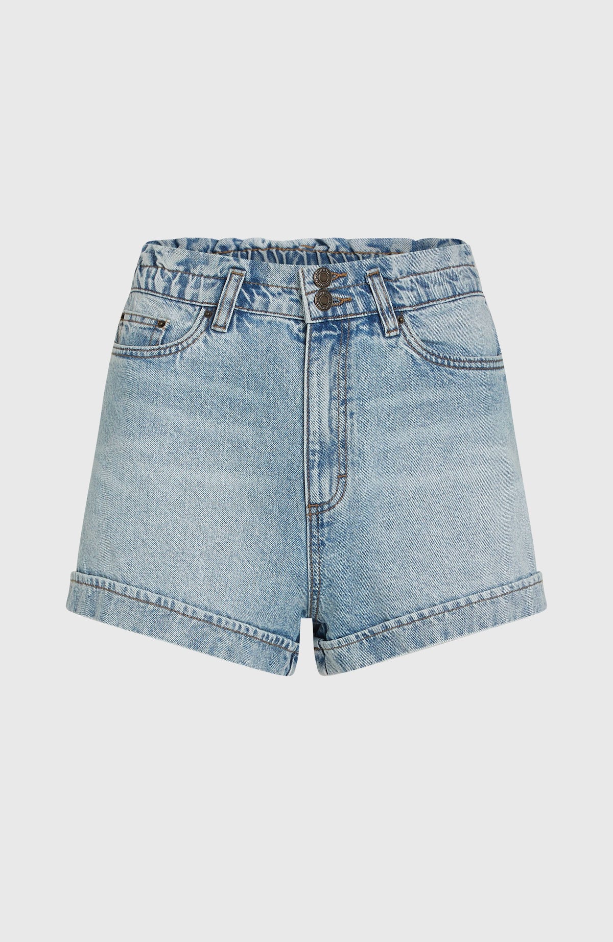 Tasia Paperbag short | Denim Blue