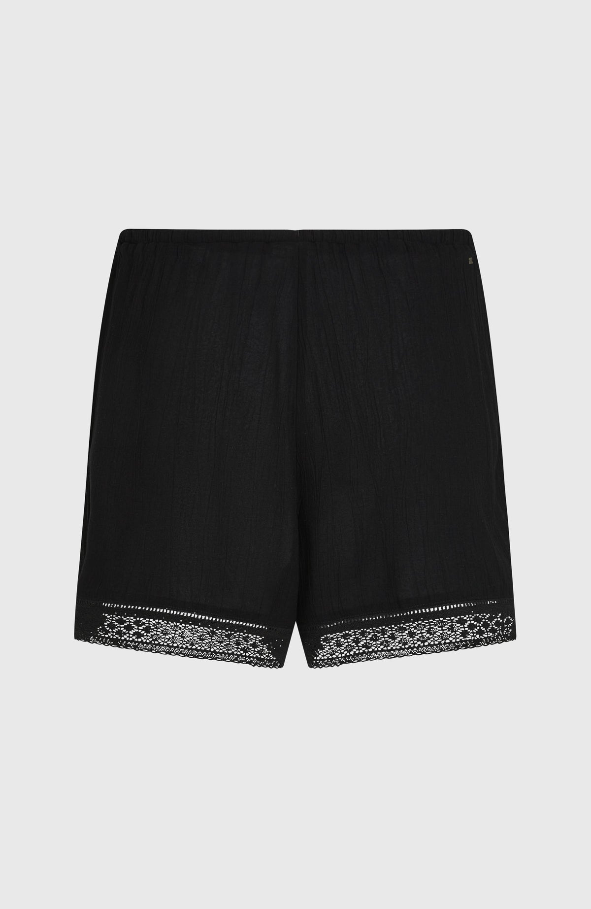 Essentials Embroidery short | Black Out
