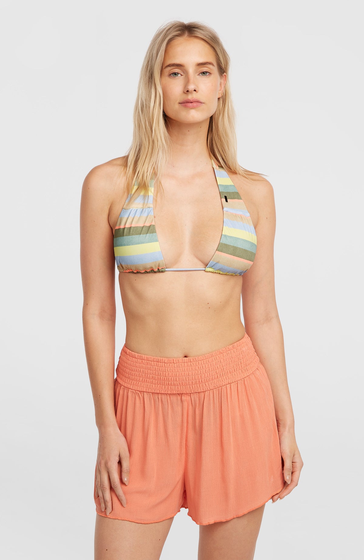 Johnny Smocked Waist short | Funky Peach