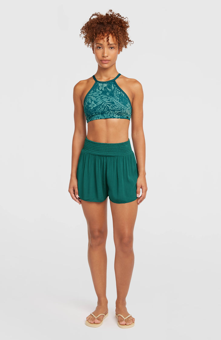 Johnny Smocked Waist short | Botanical Heat