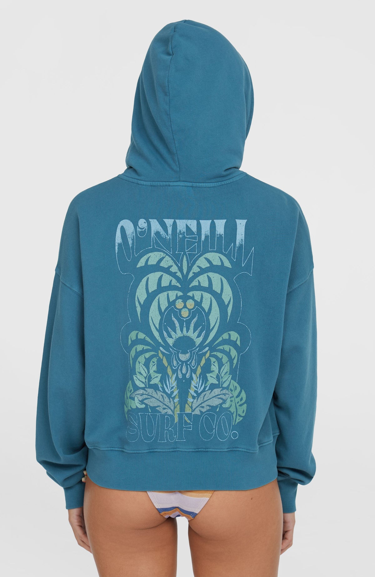 Beach Vintage capuchonvest met volledige rits | Copen Blue