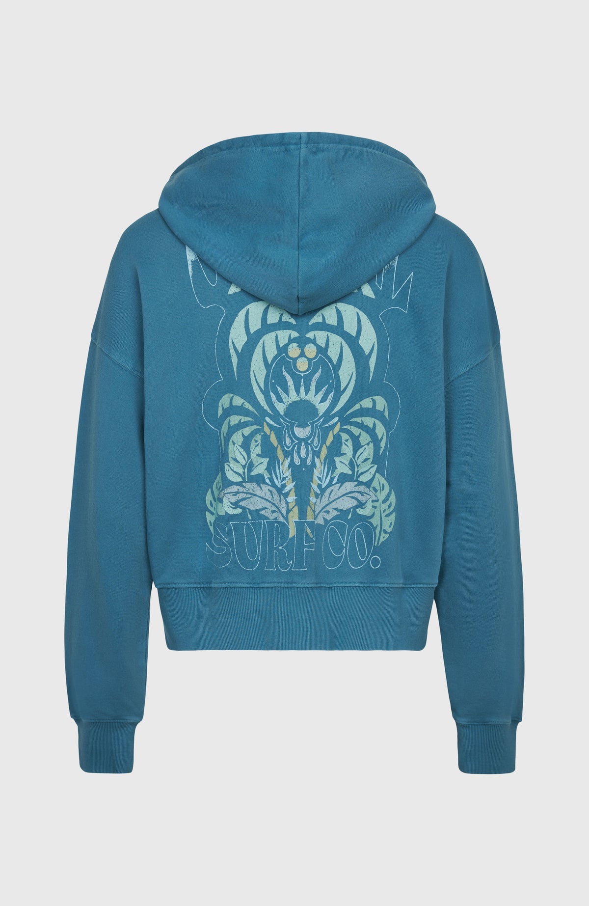 Beach Vintage capuchonvest met volledige rits | Copen Blue