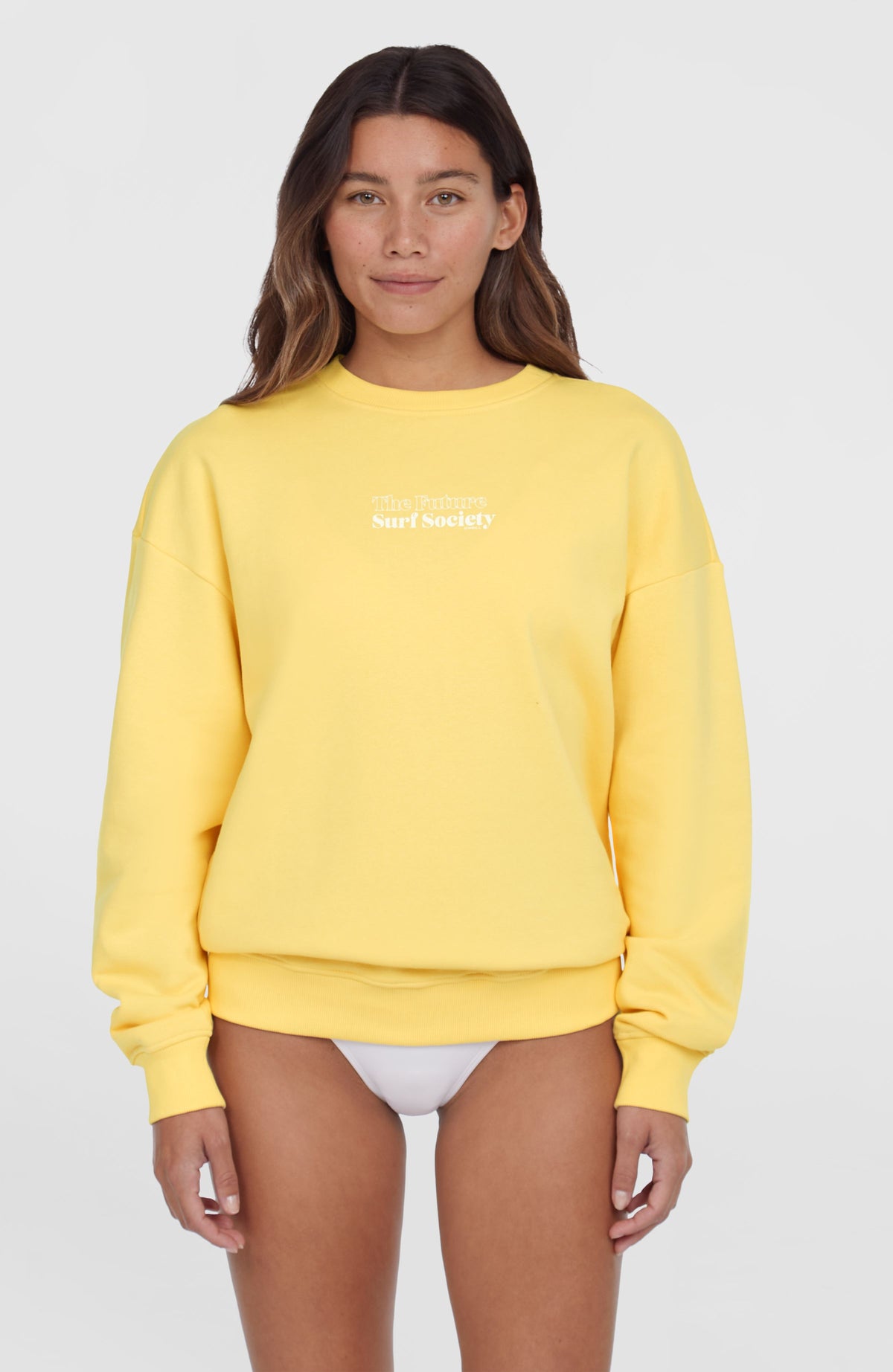 Future Surf Crew sweater | Tender Buttercup