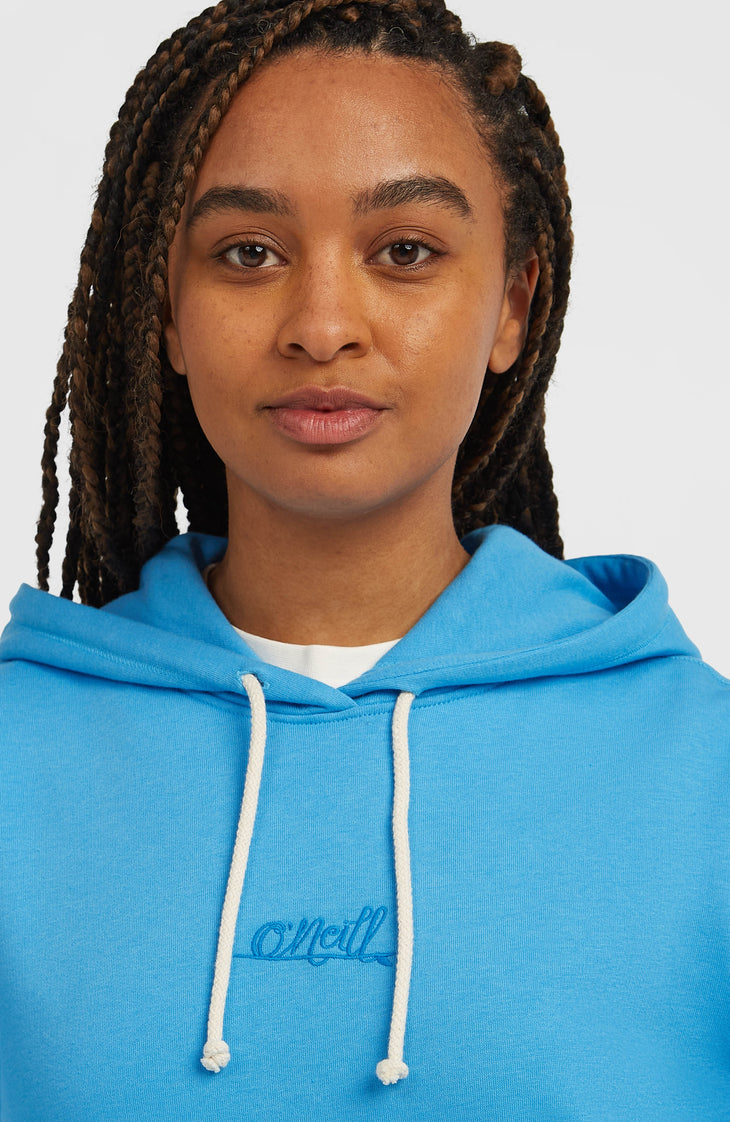 Essentials Script hoodie | Blue Poppy