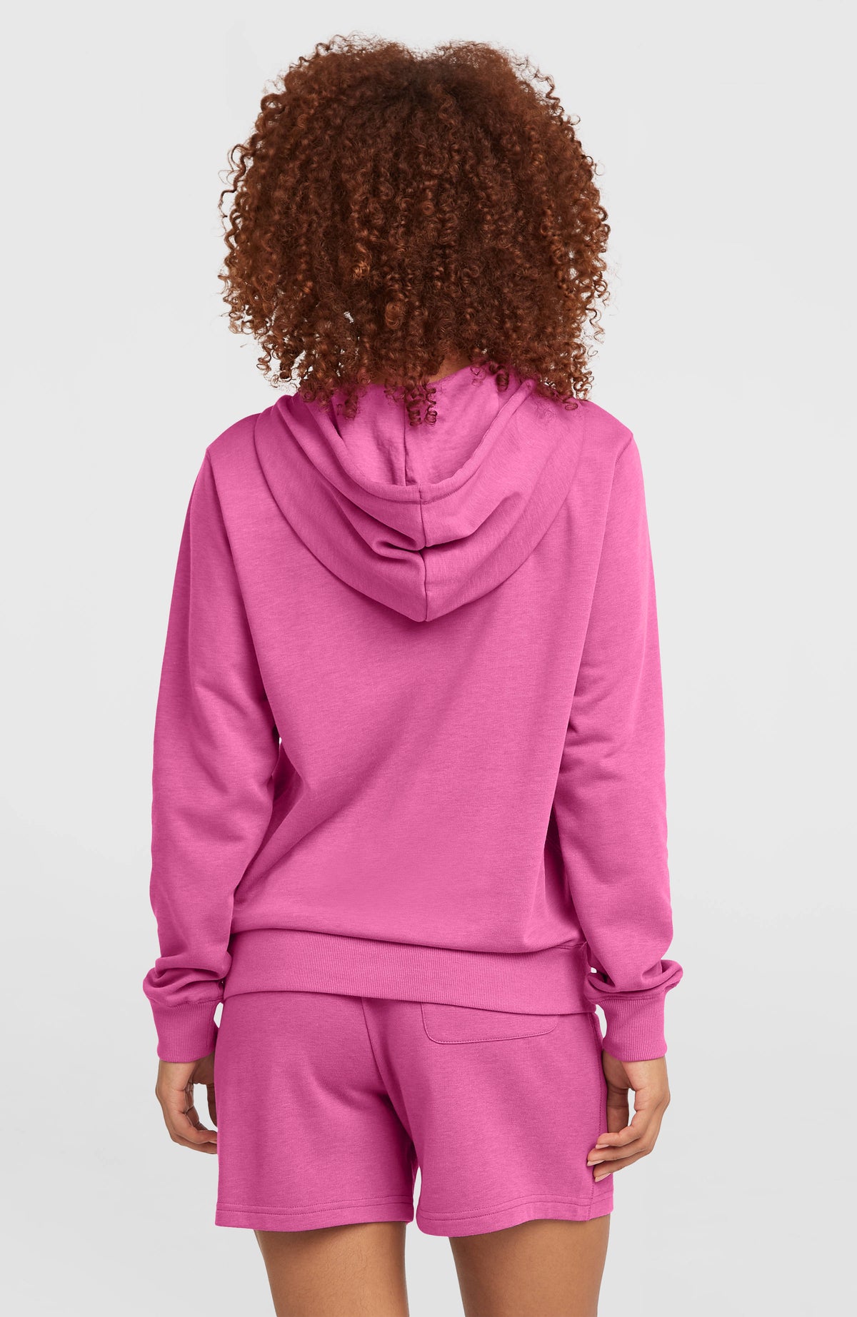 Essentials Script hoodie | Electric Fuschia