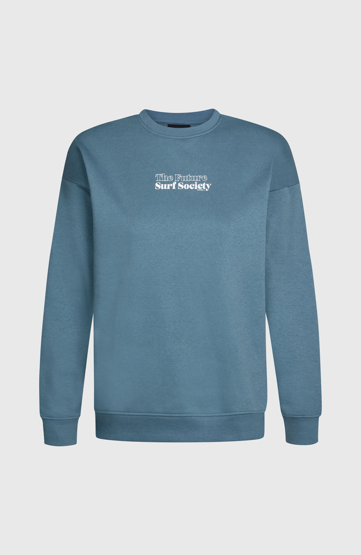 Future Surf Crew sweater | Mozart Blue