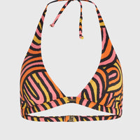 Marga bikinitop | Orange Rainbow Stripe