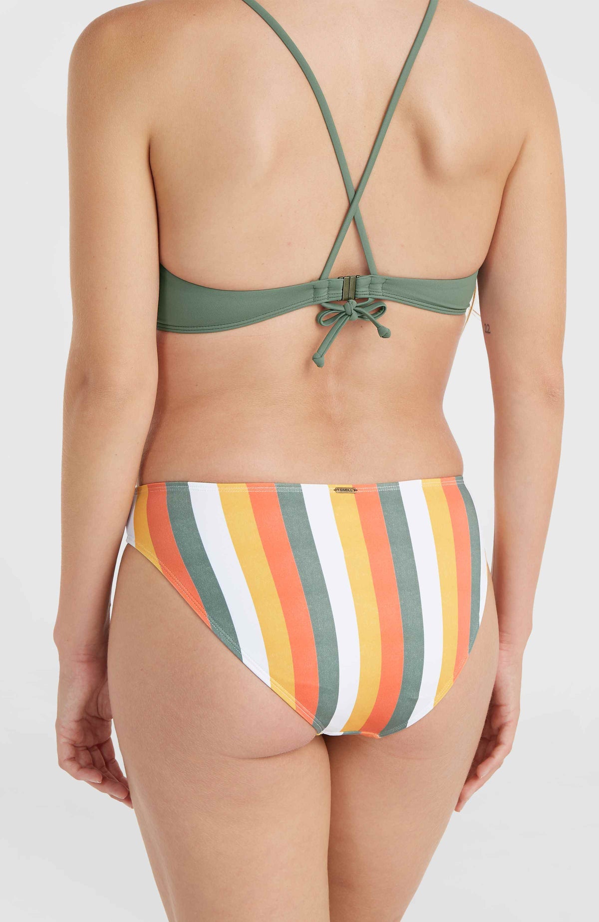 Rita bikinibroekje | Orange Multistripe