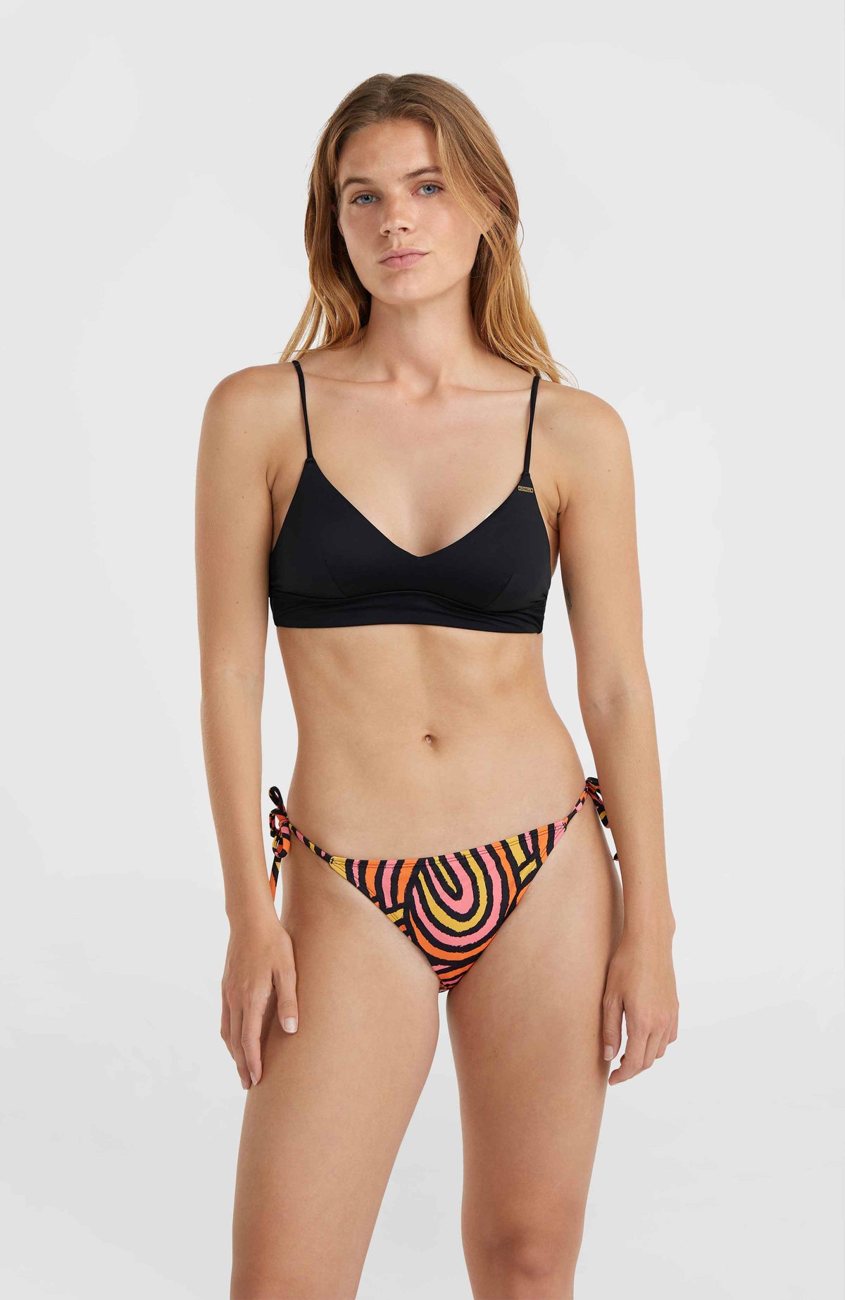 Bondey bikinibroekje | Orange Rainbow Stripe