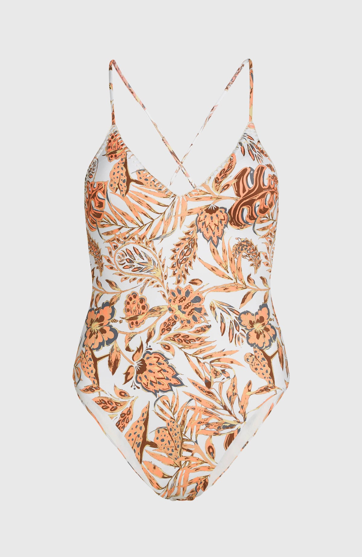 Saltwater Jaida Crochet badpak | Orange Jungle Paisey