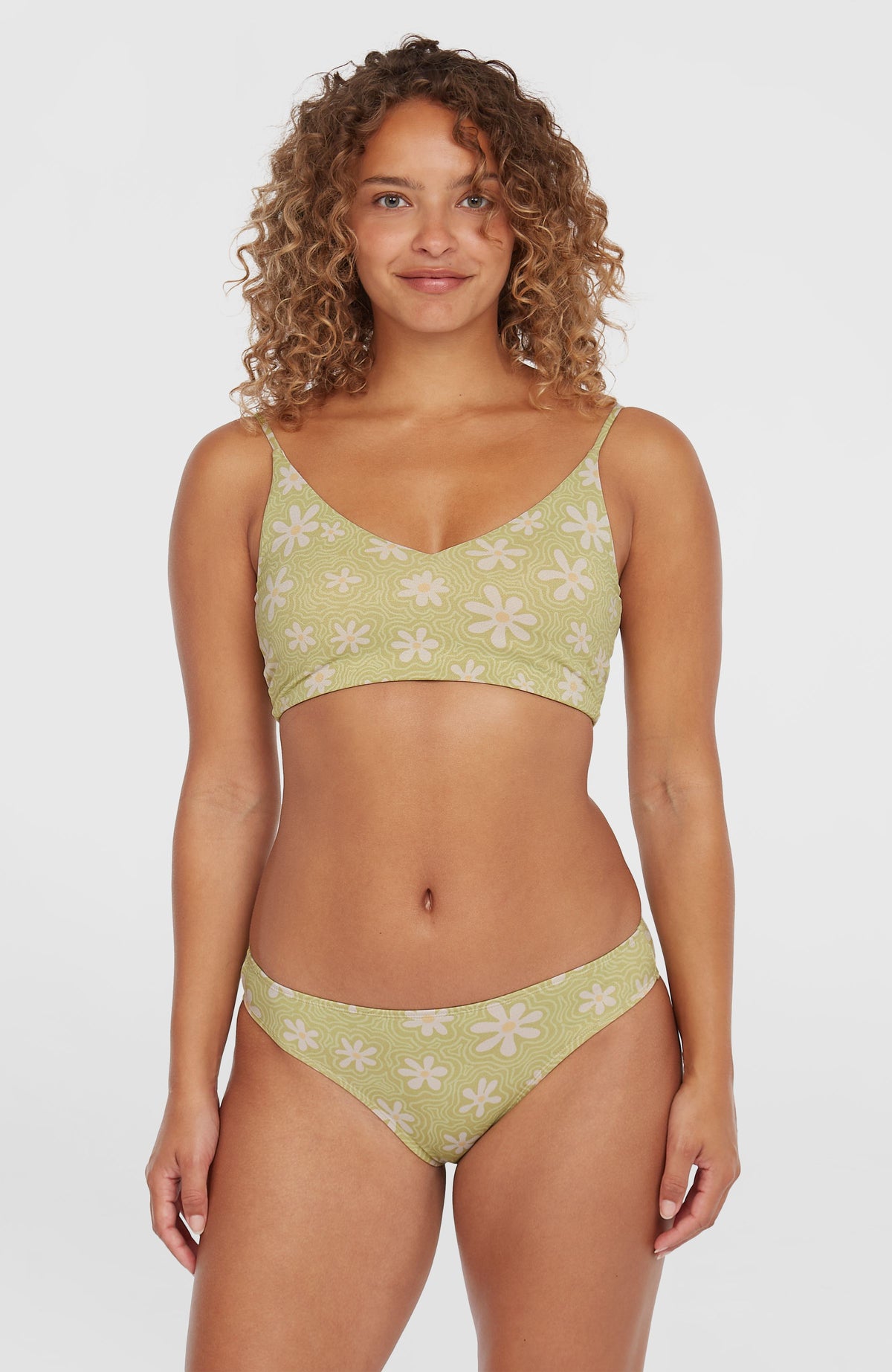 Beach Vintage Midles Rita bikiniset | Green Daisyline