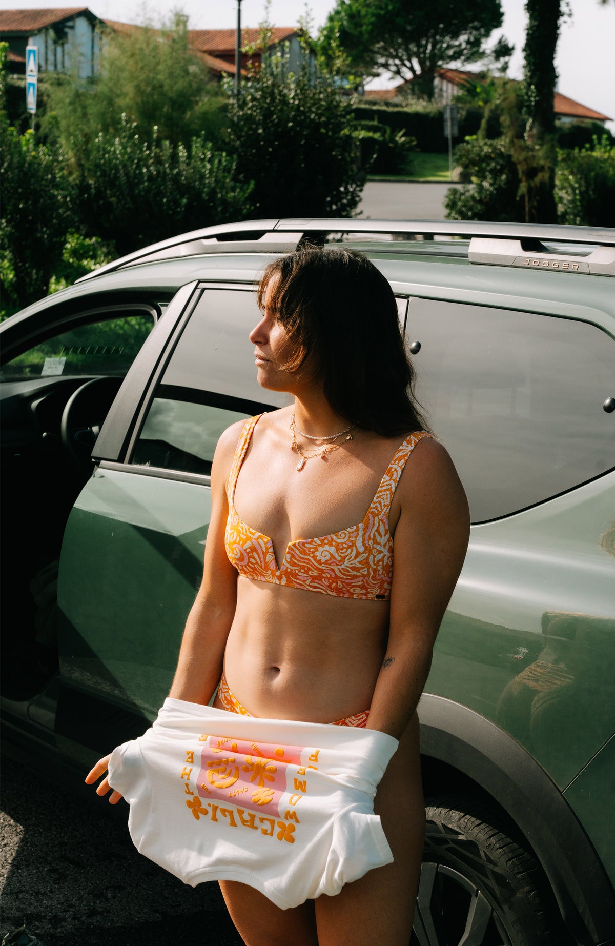 Women Of The Wave Popoyo Matira bikiniset | Orange Abstract Wave