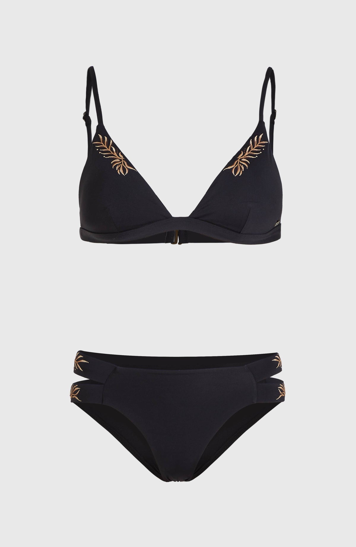Seaside Boulder Embroidery bikiniset | Black Out