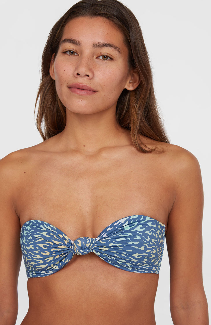 Knot Bandeau Matira bikiniset | Yellow Animal Blur