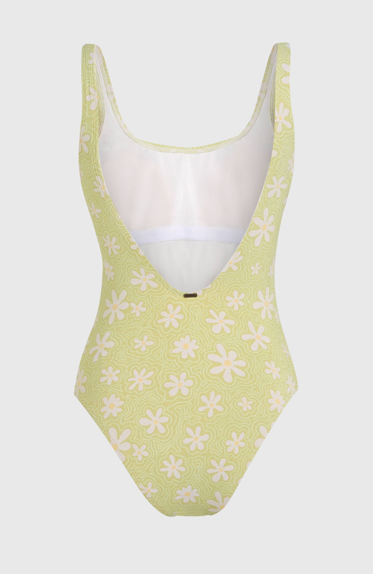 Beach Vintage badpak | Green Daisyline