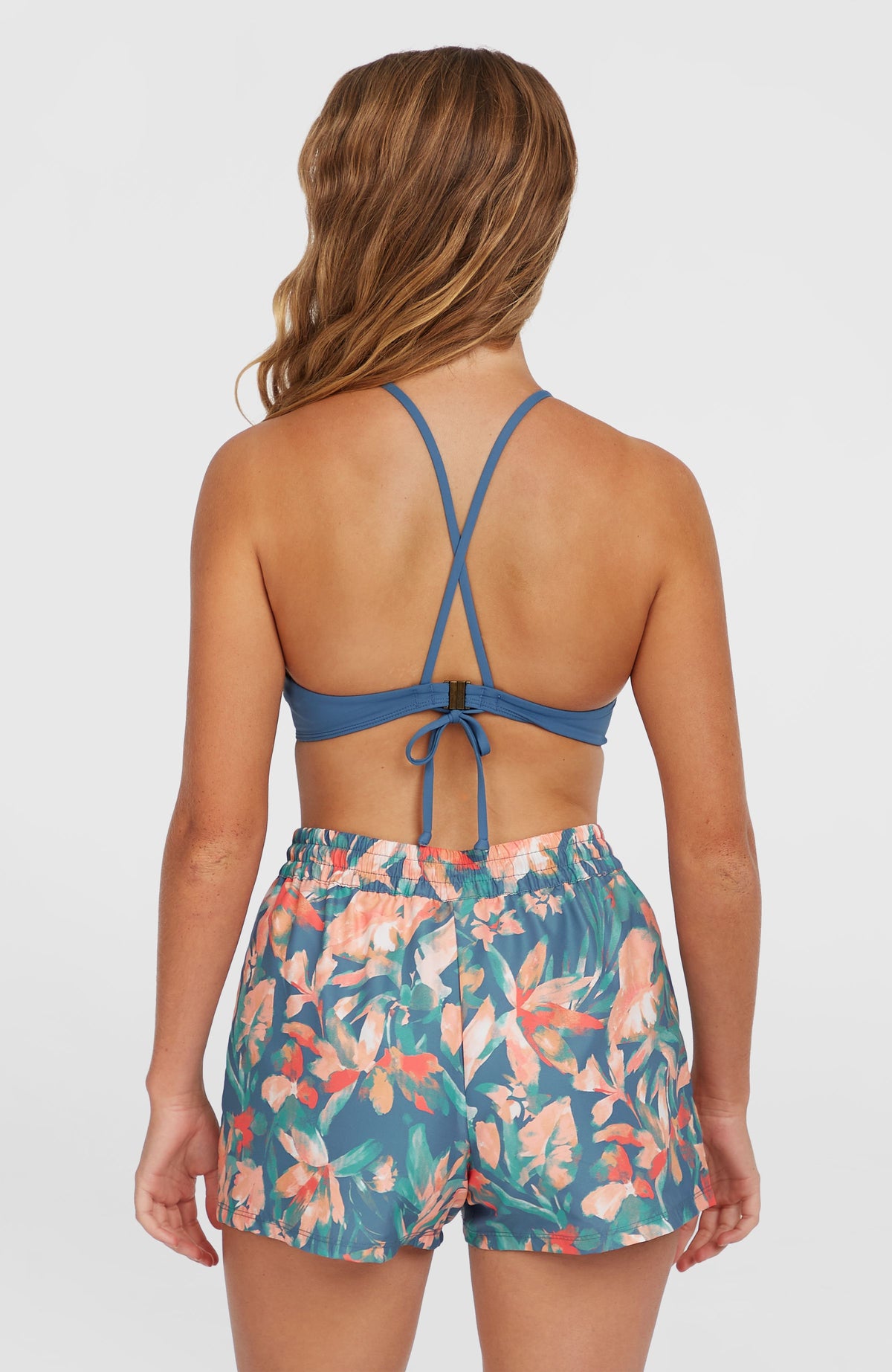 Essentials Print 12'' zwembroek | Blue Painted Tropics