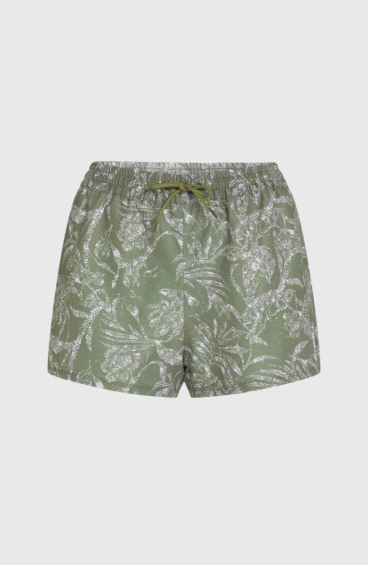 Essentials Print 12'' zwembroek | Green Textured Jungle