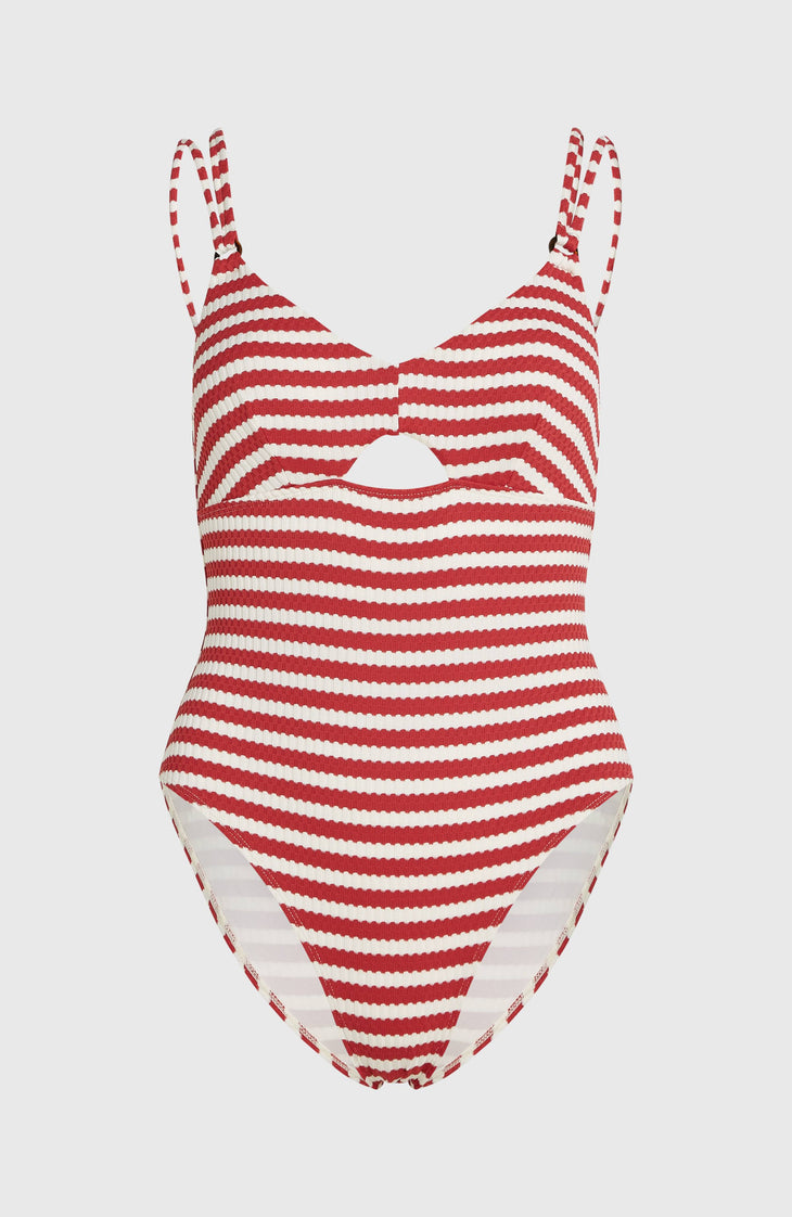 O'Riginals badpak | White/Red Originals Stripe