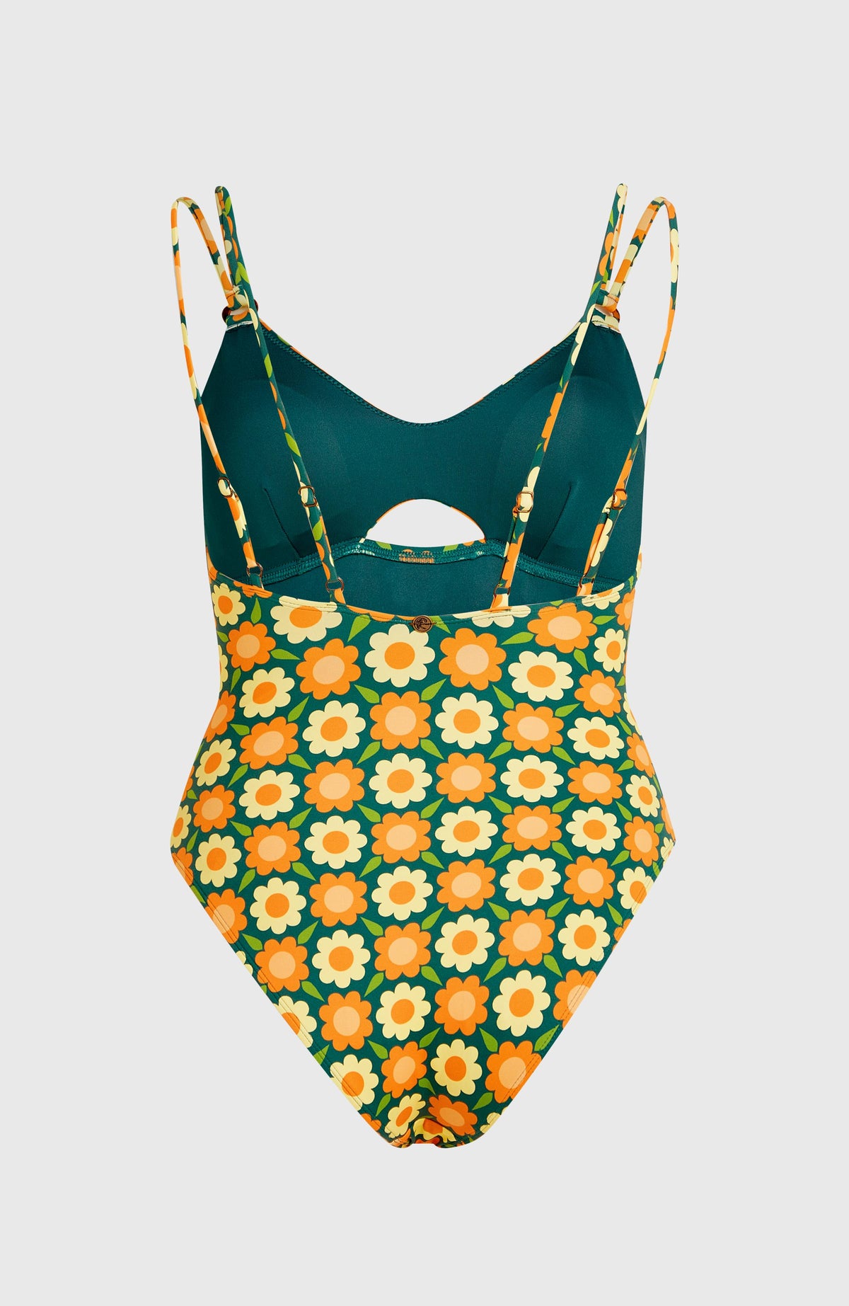 O'Riginals badpak | Green Retro Flower